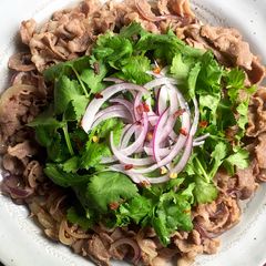 A picture of Stir-fried Lamb with Cumin & Fish Sauce.