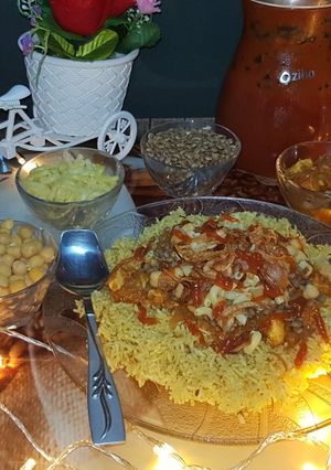 A picture of Koshari Arabic dish 😋.