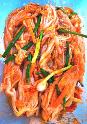 Hình của món Kimchi cải thảo.