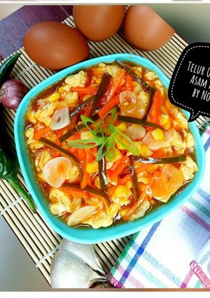 Foto resep Telur Orak Arik Asam Manis