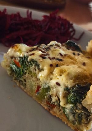 Una foto de Tarta de romanesco