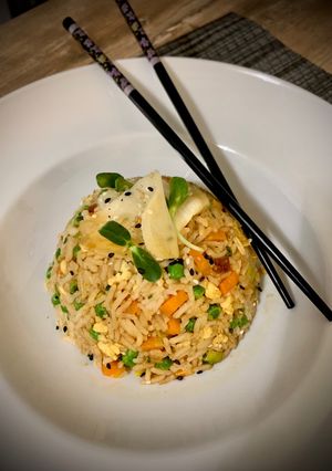 Une photo de Riz cantonais 100% healthy