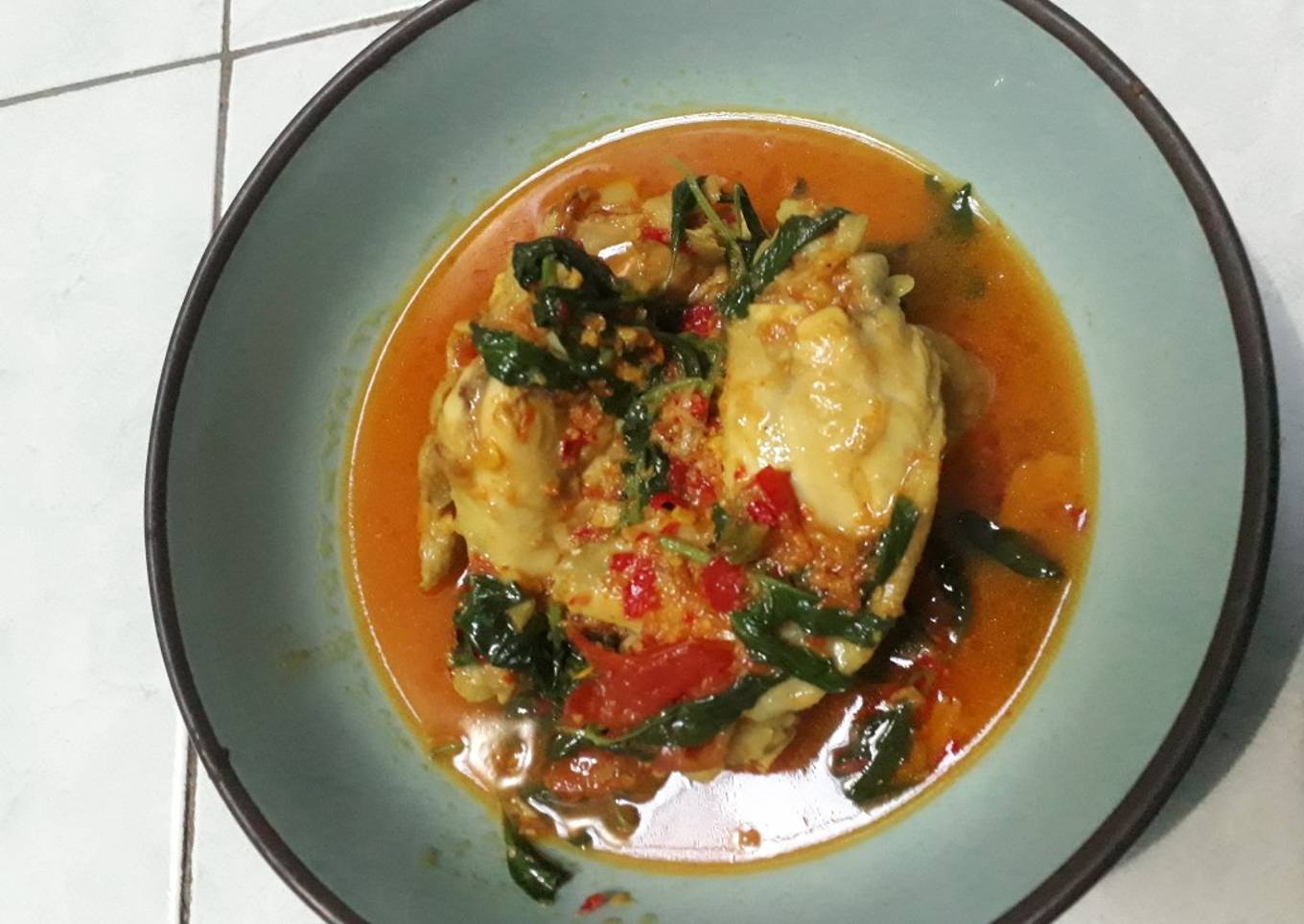 Sayap masak kemangi Woku