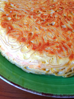 Una foto de Frittata de espaguetis 🍝