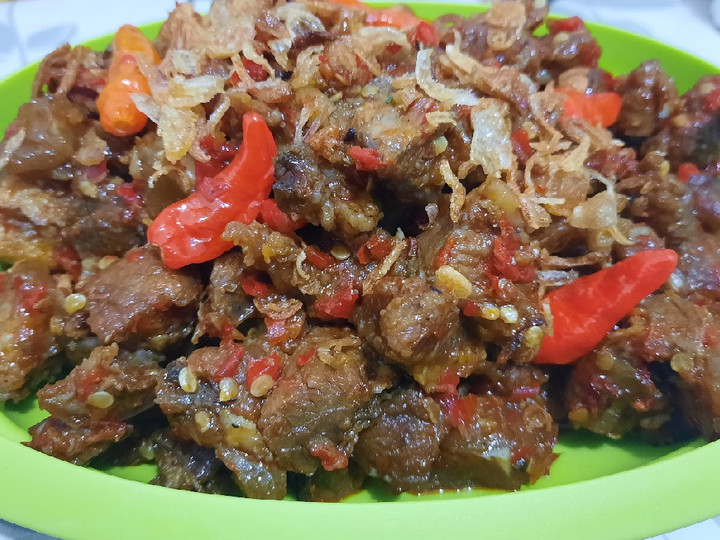 Resep Oseng Sapi Mercon🌶 Enak Terbaru