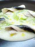 Alici marinate su crema di finocchio