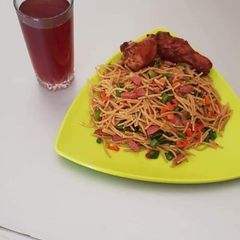 Garnished spagetti A picture of Garnished spagetti.