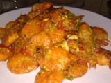 Golden Salted Egg Prawns (Udang Saus Telur Asin)