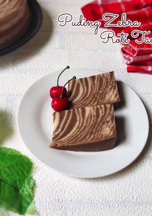 Foto resep Puding Zebra Roti Tawar