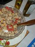 "Ensalada con tuti", (típica de semana santa.)