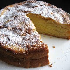 A picture of Thinly Sliced Apple Cake.
