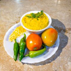 A picture of Moong DaaL Without drop of Oil.