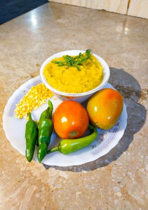 A picture of Moong DaaL Without drop of Oil.