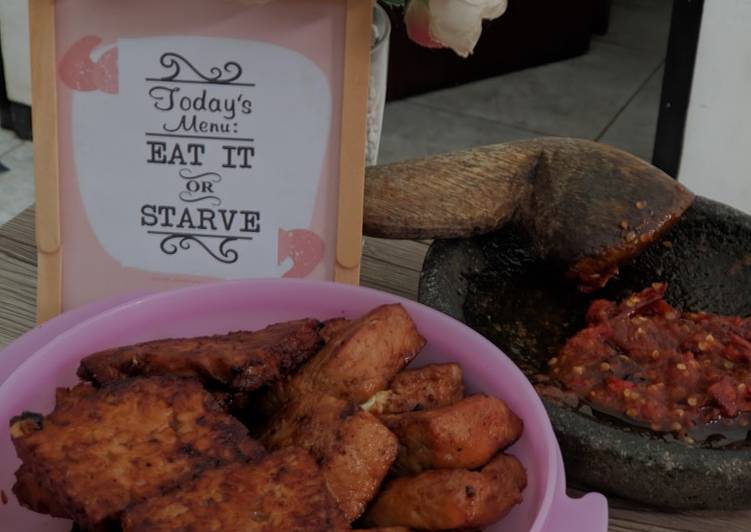 makanan Tempe tahu bacem ra neko neko Jadi, Menggugah Selera