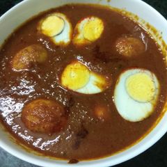 A picture of Spicy Egg Curry.