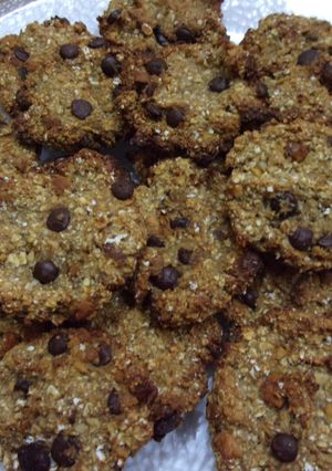 Una foto de Galletas veganas de plátano y avena. Sin azúcar ni edulcorante