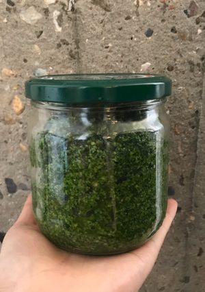 A picture of Kale pesto #SeasonSupply.