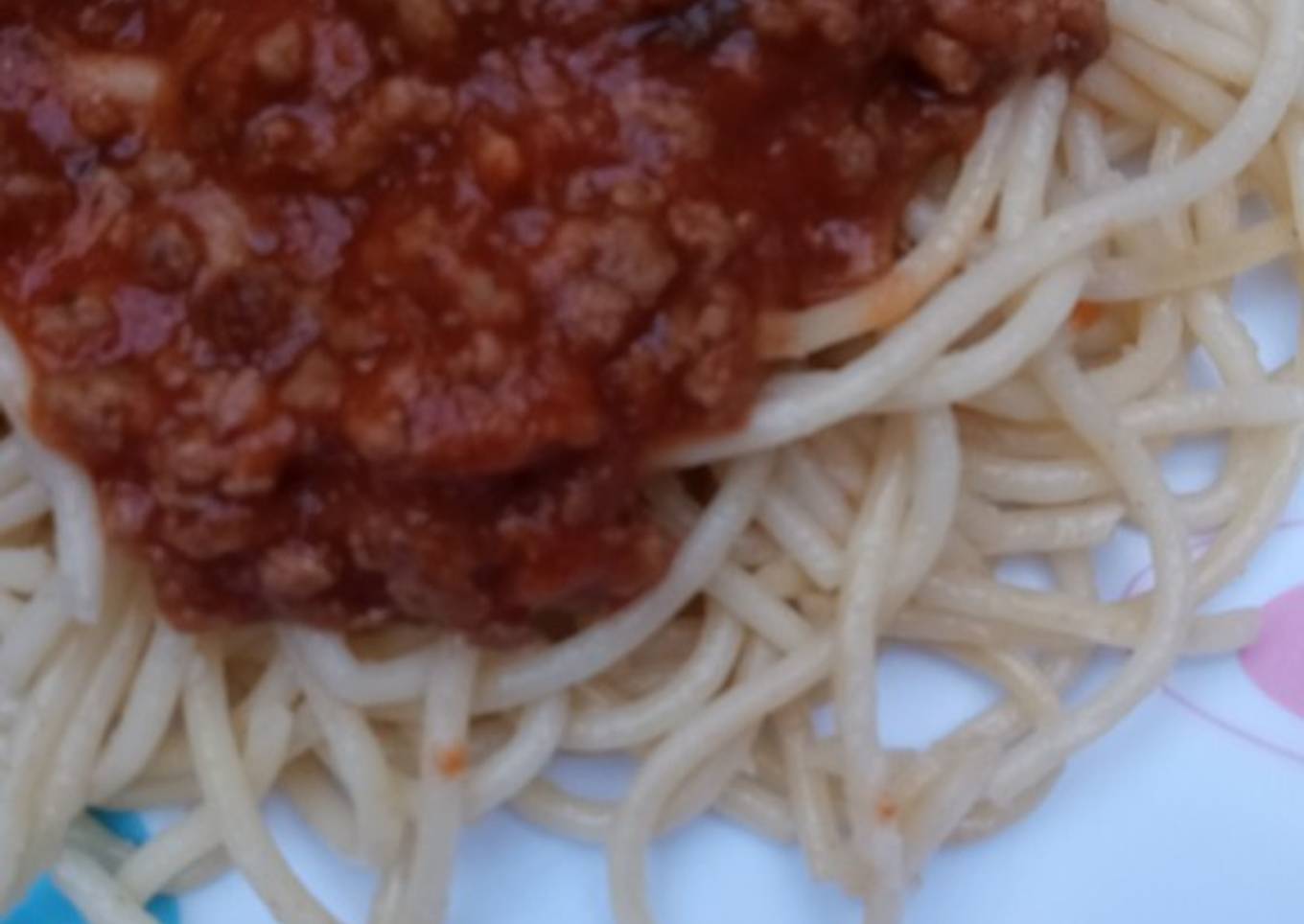 Spaghetti a la boloñesa