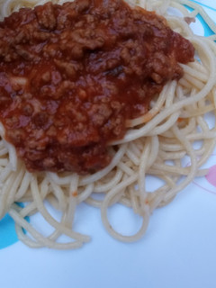 Una foto de Spaghetti a la boloñesa