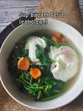 Sup Bayam Telur (eat clean)