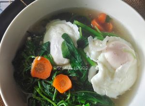 Gambar Sup Bayam Telur (eat clean)