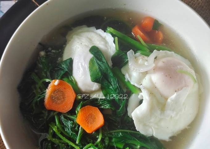 Resipi Sup Bayam Telur Eat Clean Oleh Fz Adzlin Cookpad