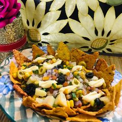 A picture of Nachos chaat(salad).
