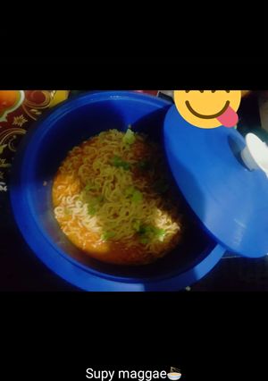 A picture of Spicy maggi.