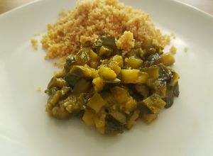 Une photo de Compotée de courgettes au miel et aux épices