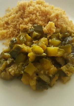 Une photo de Compotée de courgettes au miel et aux épices