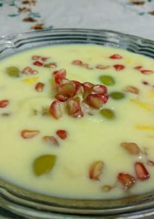 A picture of Fruit custard.