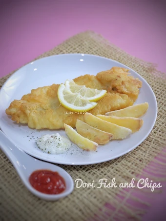 Cara Gampang Membuat Resep  Dori Fish and Chips - western menu - dori crispy yang Menggugah Selera, Enak Banget