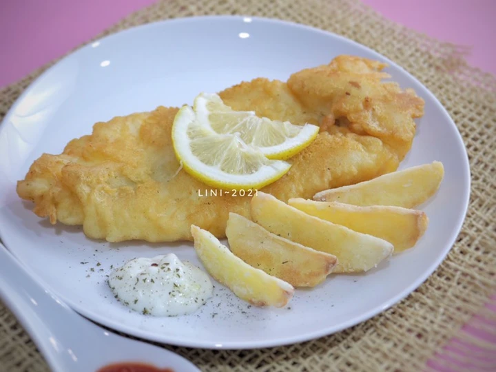 Cara Gampang Membuat Resep  Dori Fish and Chips - western menu - dori crispy yang Menggugah Selera, Enak Banget