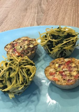 Spenótos tészta muffin 🌙vacsora🌙 recept fotója
