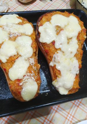 Una foto de Calabaza rellena