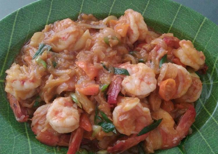 Udang windu saos pedas manis