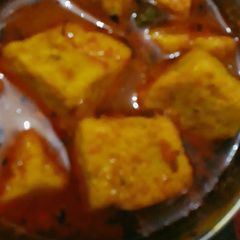A picture of Besan ke gatte ki sabji.