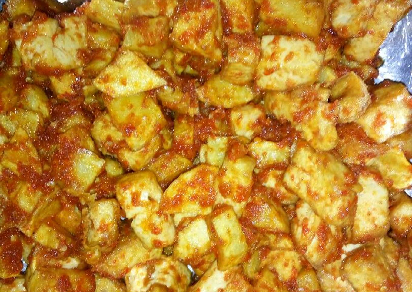 Kentang tahu balado