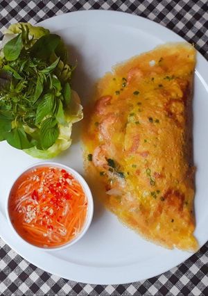 Hình của món Bánh XÈO tép.