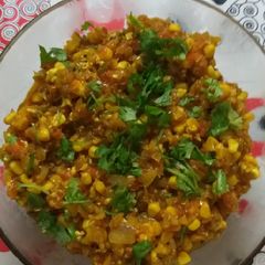 Corn tomato bharta.. A picture of Corn tomato bharta...
