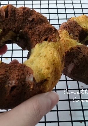 【純素無油】雙色巧克力咕咕霍夫 的食譜成品照片