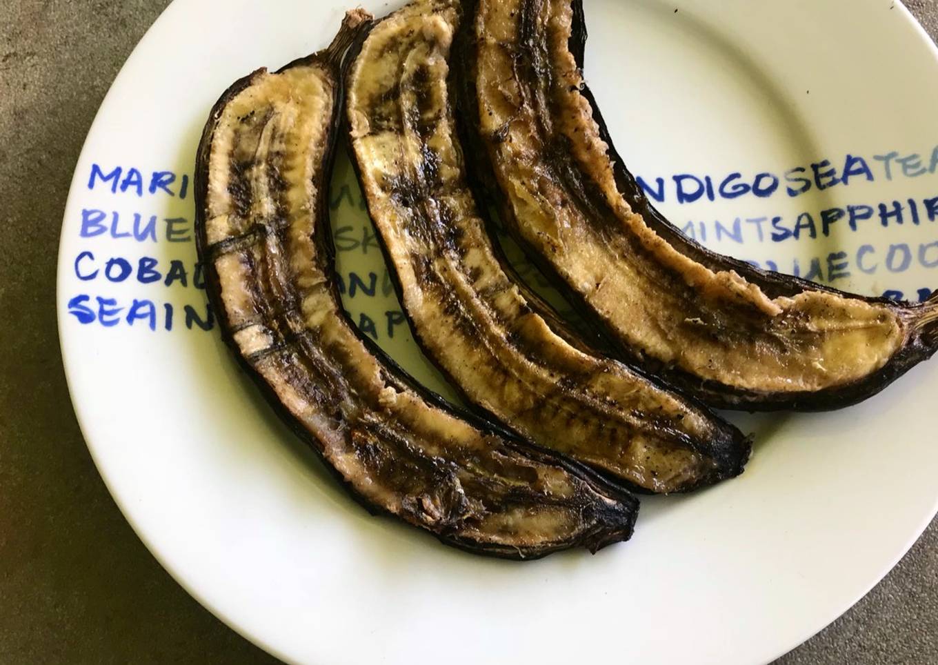 Plátanos a la parrilla