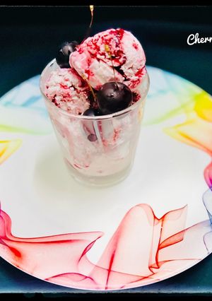 A picture of Cherry ice cream.