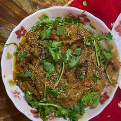 A picture of Bhaigan bharta.