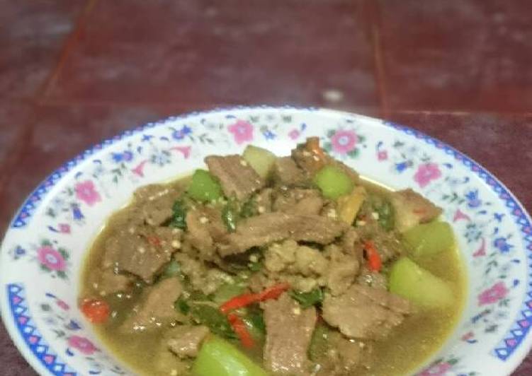 Resep Tumis daging labu siam yang praktis