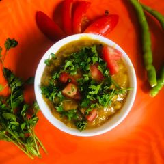 A picture of Matar Dal.