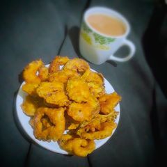 A picture of Bitter guard fritters.