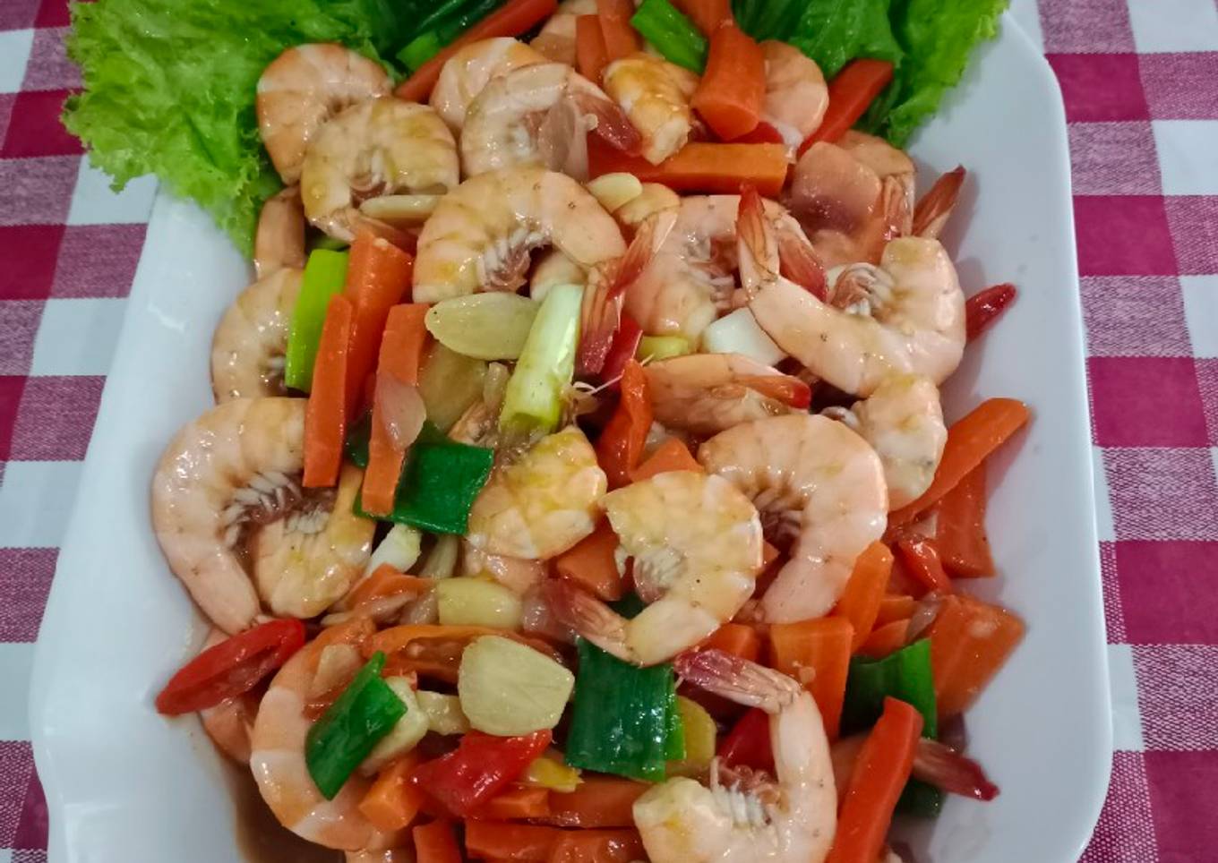 Udang saus tiram Pedaz