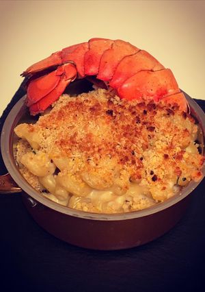 A picture of Lobster Mac and Cheese.