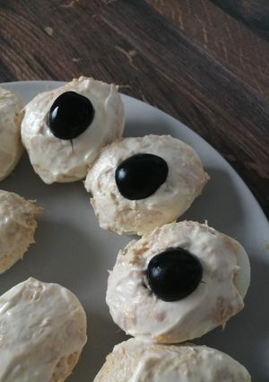 Una foto de Huevos rellenos